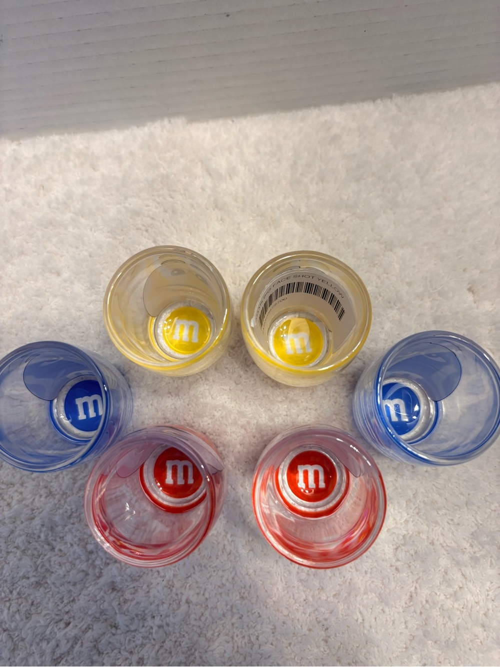 M&M'S Character Shot Glass Set of Six 2.5” high NWT - Picture 2 of 3